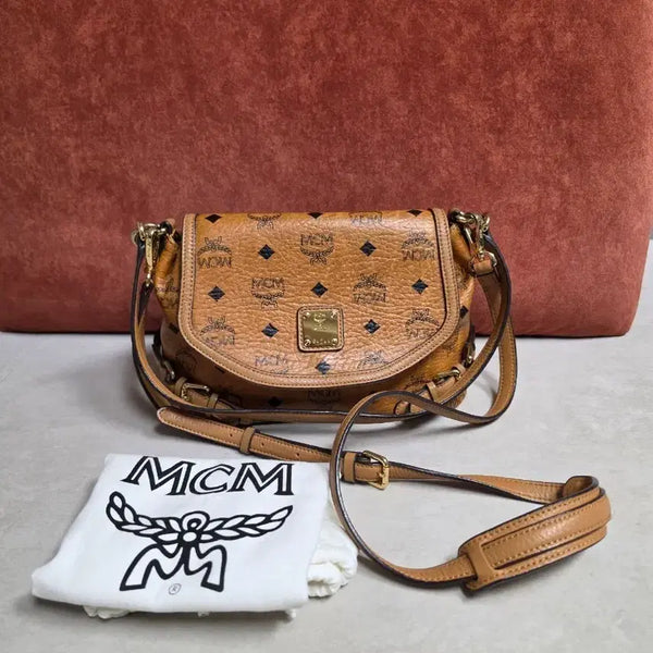[BUNJANG] MCM Visetos Shoulder Bag Brown / MCM 비세토에 숄더백 브라운