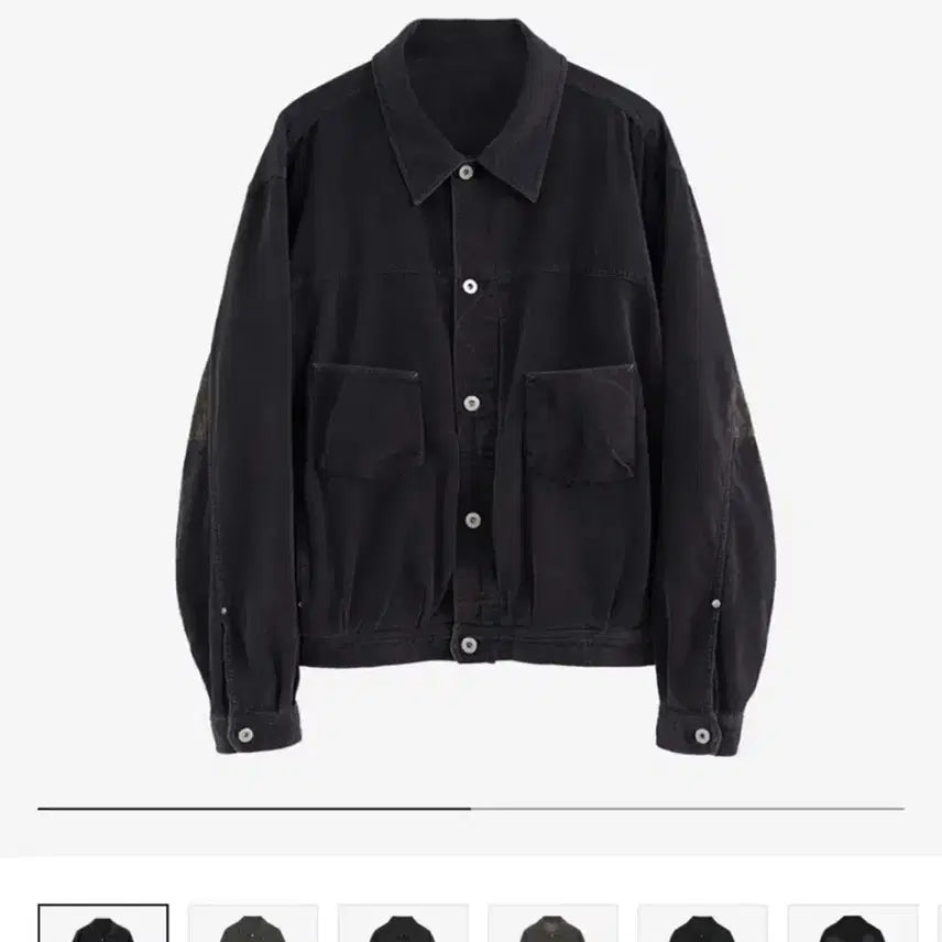 [BUNJANG] Politeder 1011 Trucker Dark Purple Navy Jacket / 3) 폴리테루 1011 트러커 다크퍼플네이비