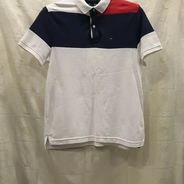 [BUNJANG] Tommy Hilfiger Colorblock Polo Shirt - Size M (95) / 타미힐피거 배색 카라티 M(95)