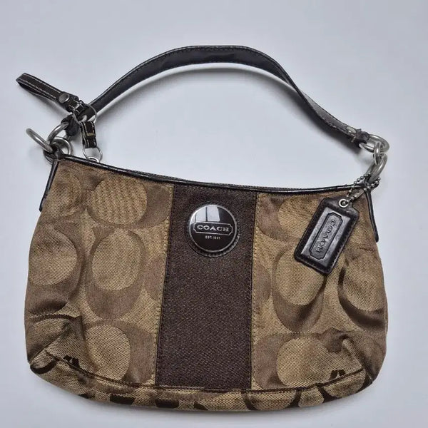 [BUNJANG] Coach Brown Pattern Shoulder Bag / (무료배송)코치 숄더백 브라운 패턴
