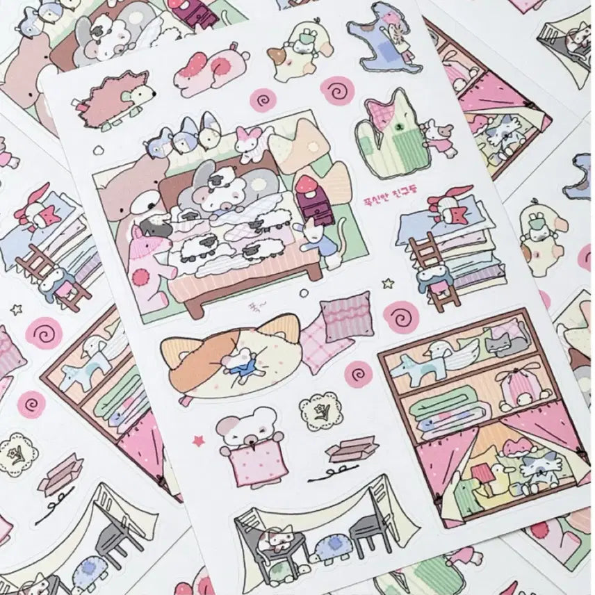 [BUNJANG] Mangle Door Sticker Set / 맹글도어 스티커 처분
