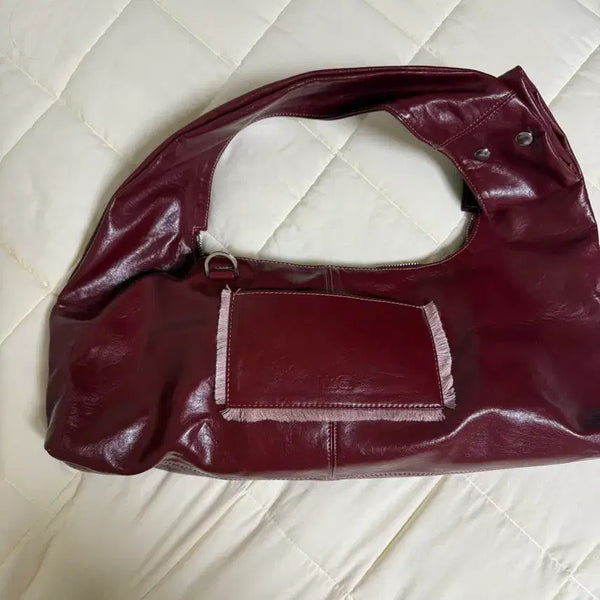 [BUNJANG] Hieta Shoulder Bag Cherry Red / 히에타 숄더백/ 티나 체리레드