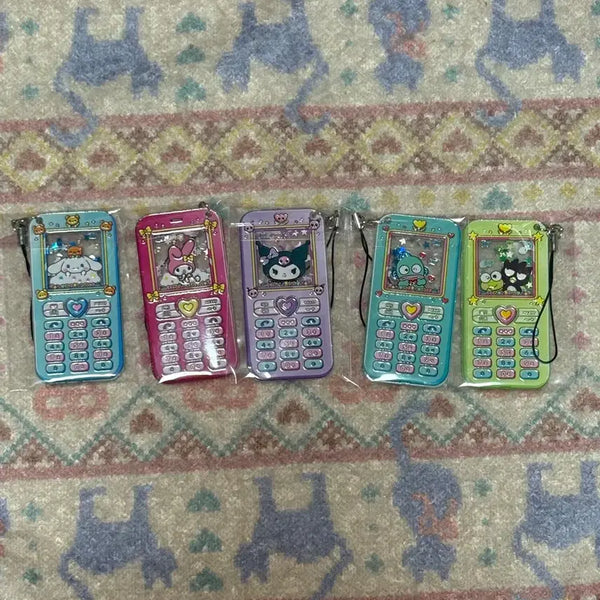 [BUNJANG] Sanrio Phone-Shaped Keychain / 산리오 핸드폰 모양 키링