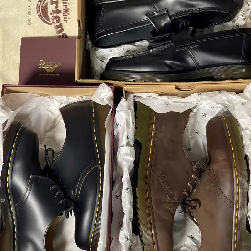 [BUNJANG] Dr. Martens Adrian Vintage Brown (270) - Pair / 닥터마틴 / 빈티지 브라운 + 아드리안 / 270 / 둘다 1번 신음 / 두켤레