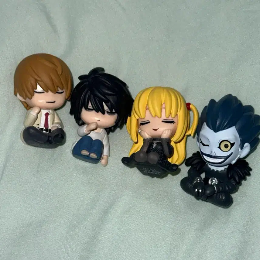 [BUNJANG] Death Note Light Yagami L Misa Amane Ryuk Shoulder Perch Figure Set / 데스노트 라이토 엘 미사 류크 어깨쿵 피규어 4개 일괄