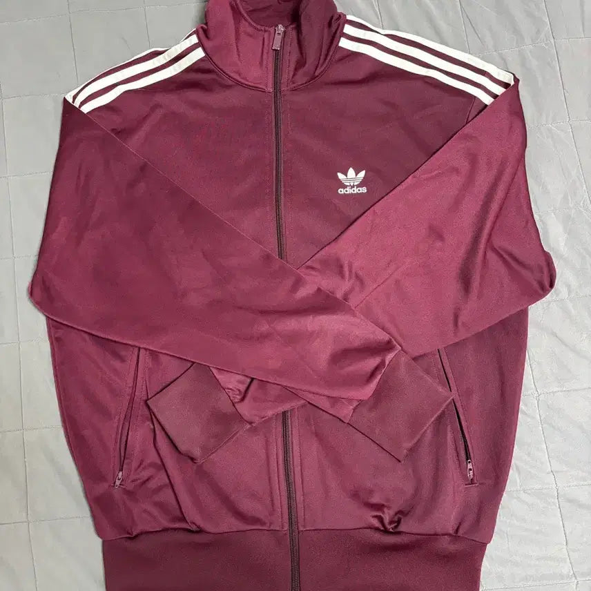 [BUNJANG] Adidas Firebird Track Top Burgundy L / 아디다스 파이어버드 트랙탑 버건디 L