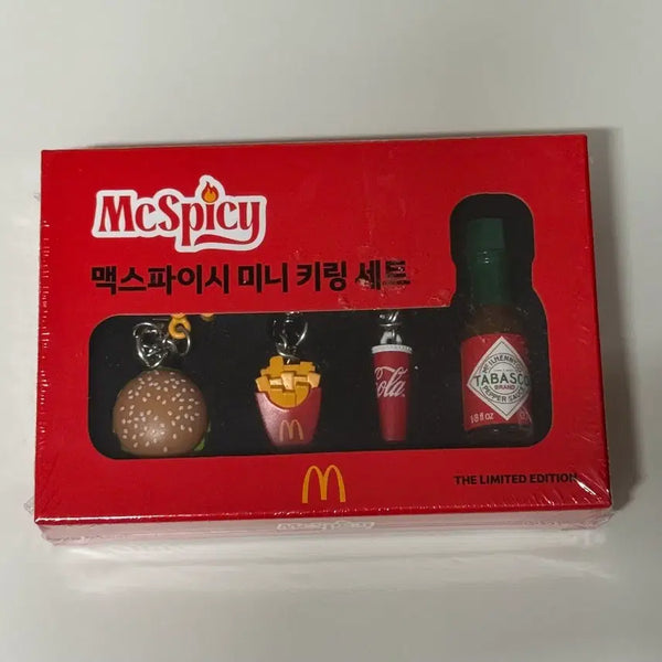 [BUNJANG] McDonald's McSpicy Mini Keychain Set / (새상품) 맥도날드 맥스파이시 미니 키링 세트