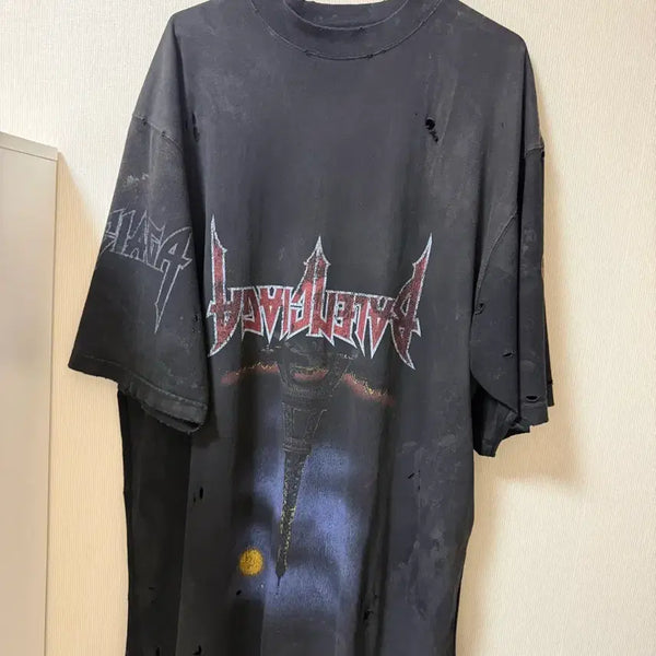 [BUNJANG] Balenciaga Paris Moon Short Sleeve T-Shirt / 발렌시아가 파리스문 반팔 4