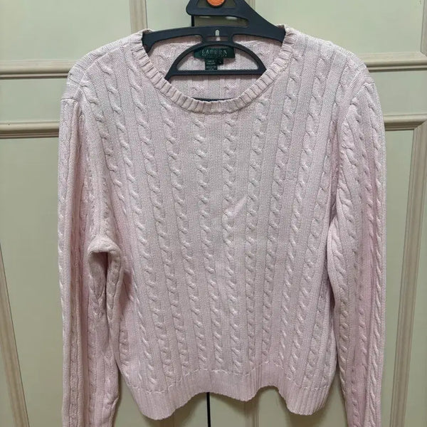 [BUNJANG] Polo Ralph Lauren Light Pink Knit / 폴로 랄프로렌 연핑크 니트