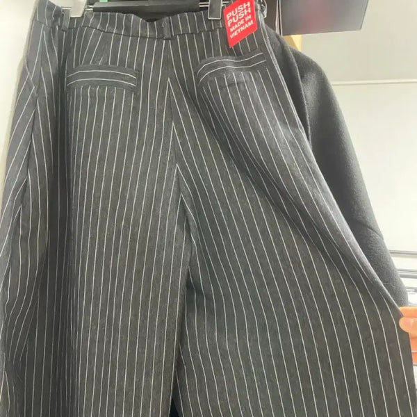 [BUNJANG] Pushpush Pinstripe Pants (L) / pushpush 핀스트라이프 팬츠
