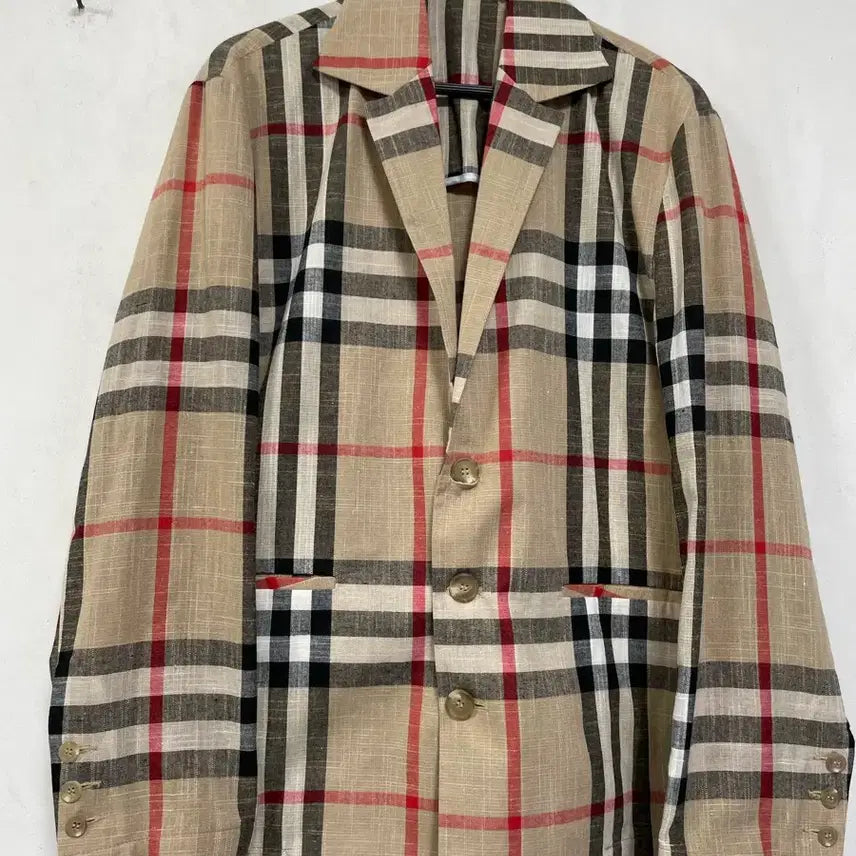 [BUNJANG] Tailored Check Blazer Jacket / 미사용)체크 자켓.테일러드.블레이져.