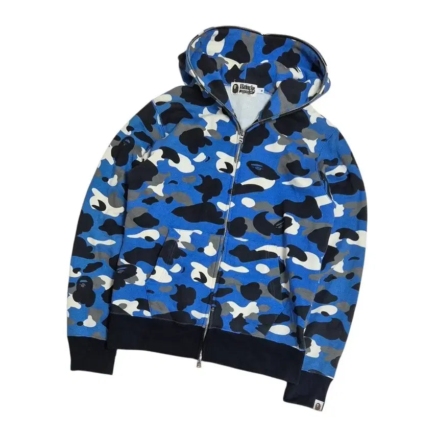 [BUNJANG] Bape Camo Hoodie Zip-Up / Bape 베이프 카모 후드집업