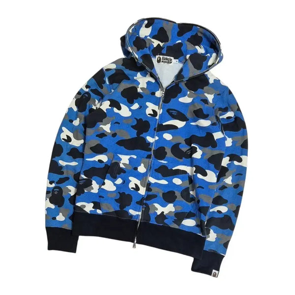 [BUNJANG] Bape Camo Hoodie Zip-Up / Bape 베이프 카모 후드집업