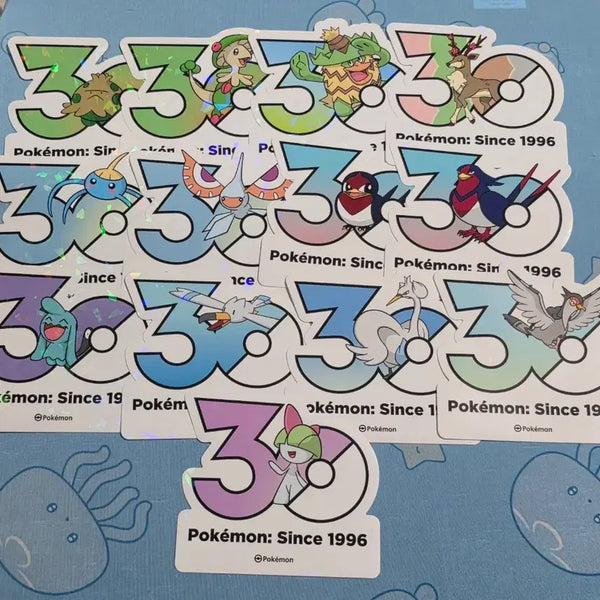 [BUNJANG] Pokemon 30th Anniversary Sticker Bundle Set / 일괄) 포켓몬스터 30주년 스티커