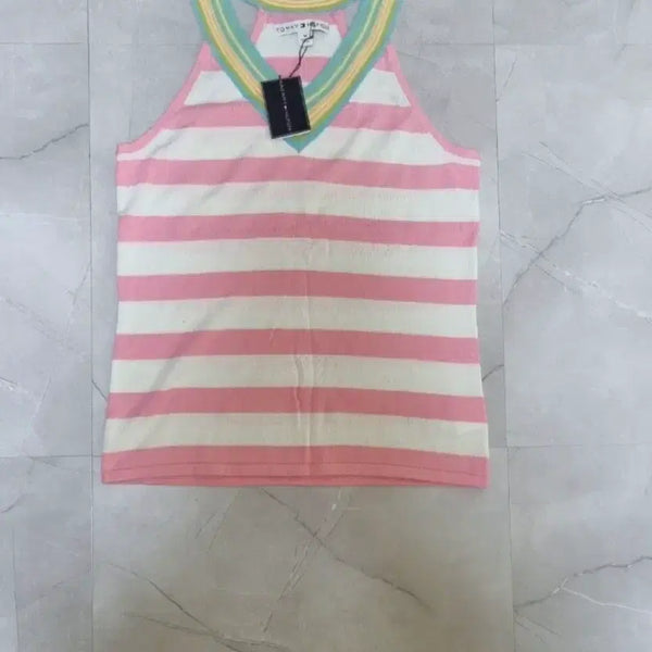 [BUNJANG] Tommy Hilfiger Striped Knit Tank Top M / 타미힐피거  나시 M사이즈