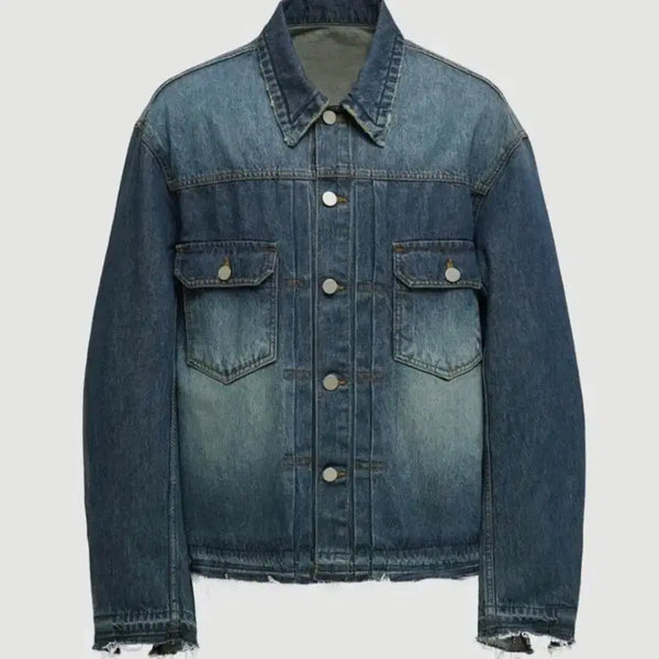 [BUNJANG] COER Low Cut Type 2 Denim Jacket M / 쿠어 로우컷 타입 2 데님자켓 m