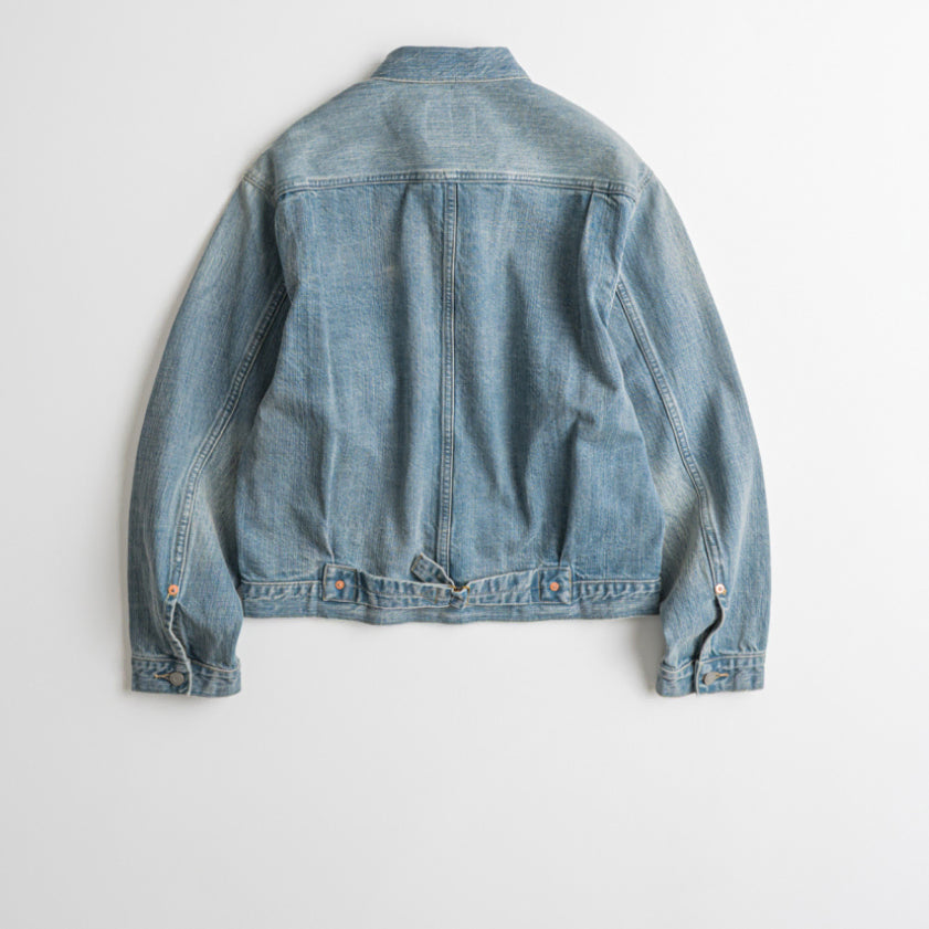 [BUNJANG] BEHAVE DISTRESSED TYPE-1 DENIM JACKET / 비헤비어 DISTRESSED TYPE-1 DENIM JACKET