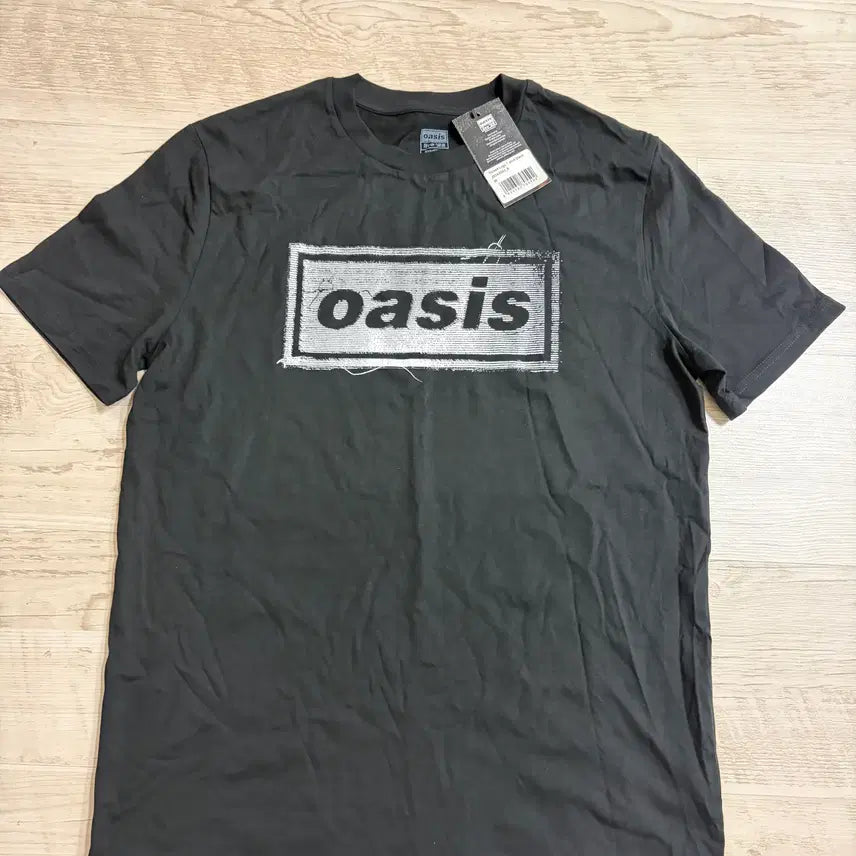 [BUNJANG] Oasis Live25 Thread Logo T-shirt Black M / 새상품) 오아시스 라이브25 스레드 로고 티셔츠 블랙 M