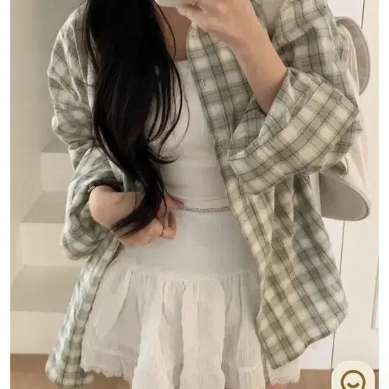 [BUNJANG] January Brunch Check Shirt / 제니어리 브런치 체크 셔츠