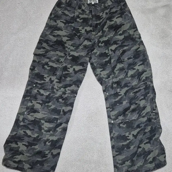 [BUNJANG] Urban Dress Side Big Cargo Pants Camo L Size / 어반드레스 사이드 빅 카고팬츠 카모 L사이즈