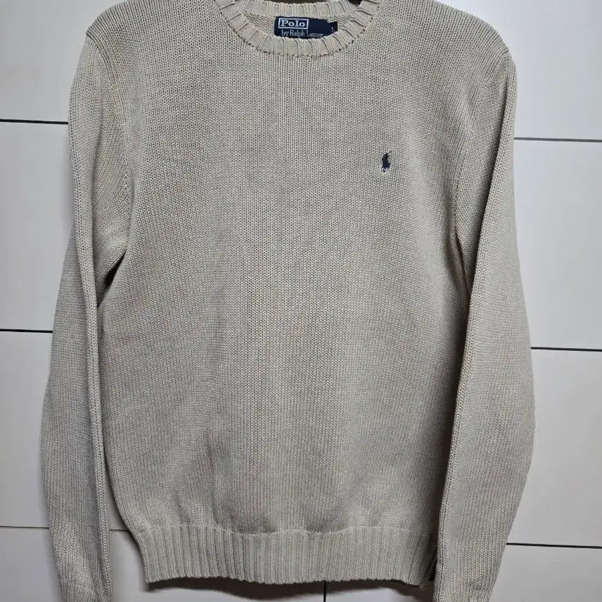 [BUNJANG] Polo Ralph Lauren Cotton Knit Beige / 폴로 랄프로렌 정품 코튼 베이지 니트