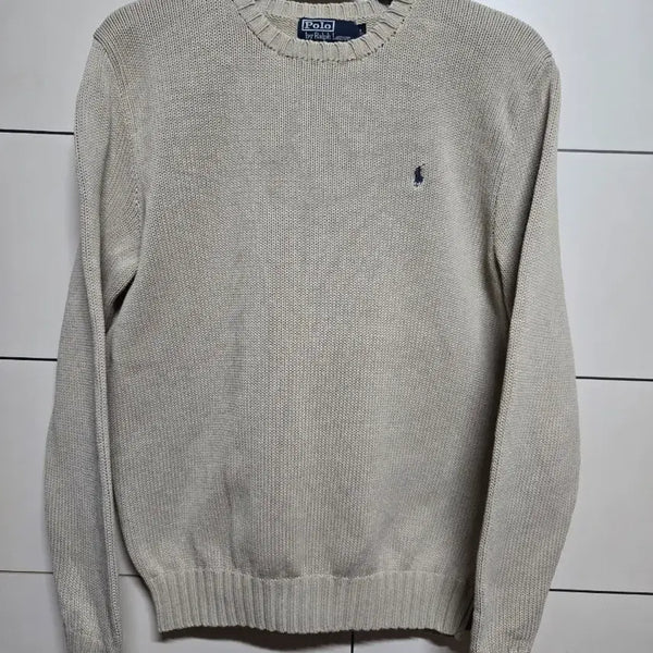[BUNJANG] Polo Ralph Lauren Cotton Knit Beige / 폴로 랄프로렌 정품 코튼 베이지 니트