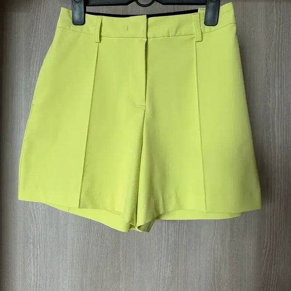 [BUNJANG] M.PICK Pinched Golf Shorts Yellow / M.PICK 골프 핀턱 반바지 S(26)옐로우
