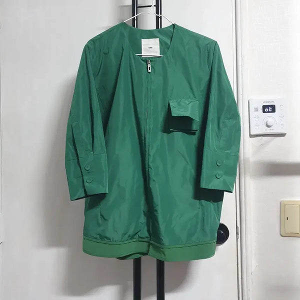 [BUNJANG] KUHO 100% Silk Jacket Women's Size 55-66 Green / KUHO 구호 실크100프로 자켓 여성55~66 그린