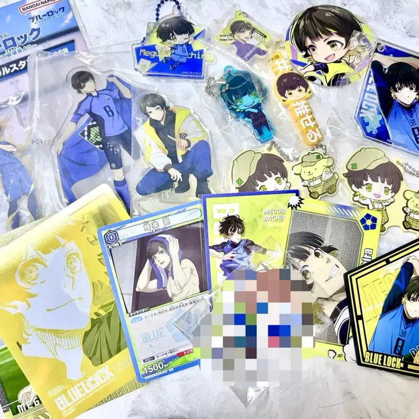 [BUNJANG] Blue Lock Bachira Meguru Acrylic Keyring, Poucha, Can Badge, Lottery Bundle Set / 블루록 바치라 메구루 아크릴 키링 파샤 캔뱃지 쿠지 일괄 판매(더이상의 가격 내림X)