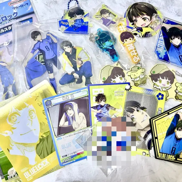 [BUNJANG] Blue Lock Bachira Meguru Acrylic Keyring, Poucha, Can Badge, Lottery Bundle Set / 블루록 바치라 메구루 아크릴 키링 파샤 캔뱃지 쿠지 일괄 판매(더이상의 가격 내림X)