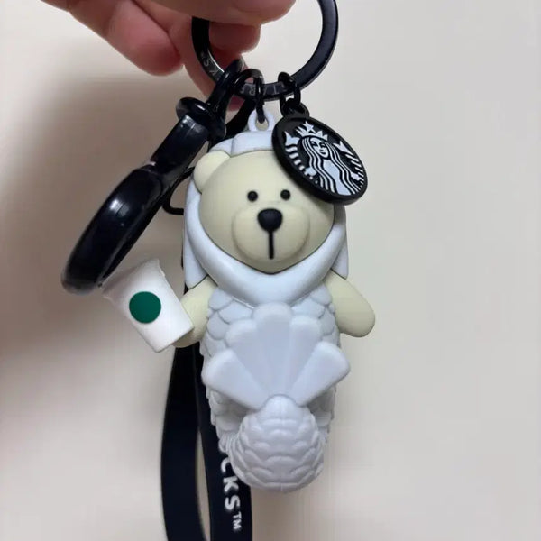 [BUNJANG] Starbucks Singapore Mermaid Bearista Keyring / 스타벅스 싱가포르 머라이언 키링