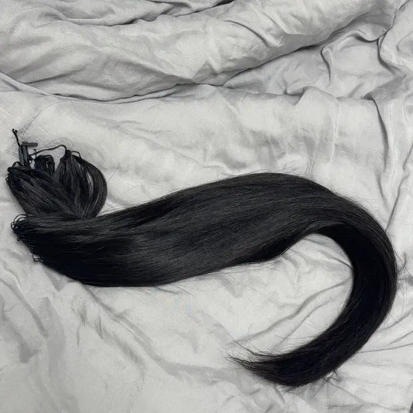 [BUNJANG] 18-inch Natural Hair Remy Hair Extensions Soft Tip (New No-Tip) / 붙임머리 18인치 천연모 한팩반 소프트팁(뉴노팁)