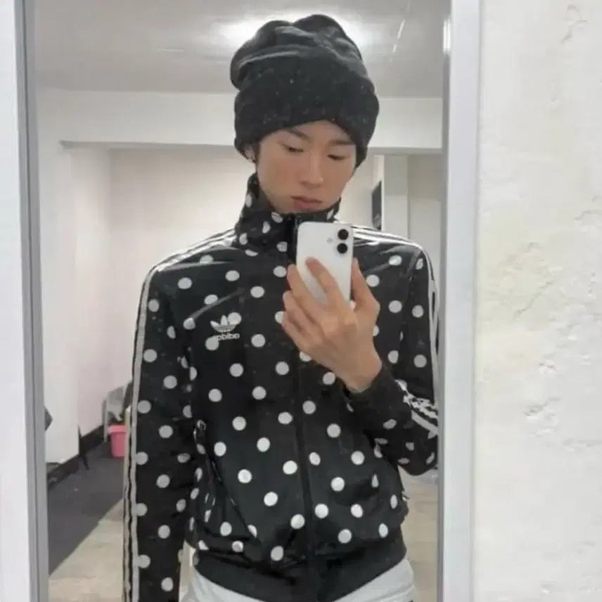 [BUNJANG] Adidas Dot Zip-Up Jacket / 아디다스 도트 집업(나암영집업)
