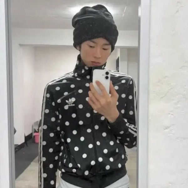 [BUNJANG] Adidas Dot Zip-Up Jacket / 아디다스 도트 집업(나암영집업)