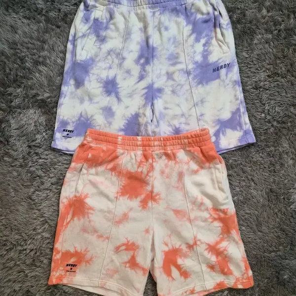 [BUNJANG] NERDY Tie-Dye Terry Shorts Bundle Set (Size M) / 일괄(32) NERDY 널디 타이다잉 쇼츠 반바지