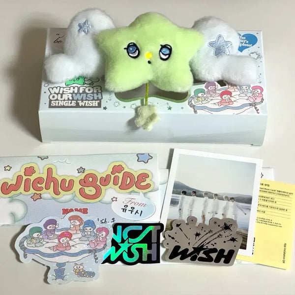 [BUNJANG] NCT WISH Wish Club Official Photobook (Yushi) Complete Set (Photocard Excluded) / 엔시티위시 위츄 인형 앨범 (가이드북 유우시) 포카 제외 모든 구성품 O