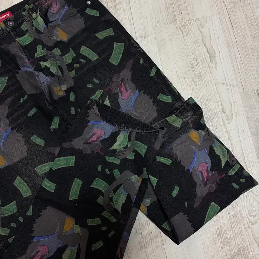 [BUNJANG] Supreme Paisley Pattern Denim Pants / 슈프림 헤븐 팬츠