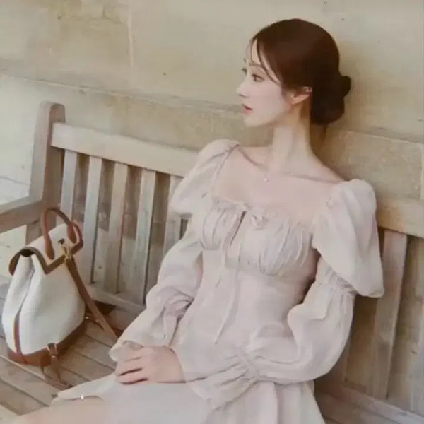 [BUNJANG] La Belle Blanche Vintage Silhouette Dress / 라벨르블랑 빈티지 실루엣 원피스