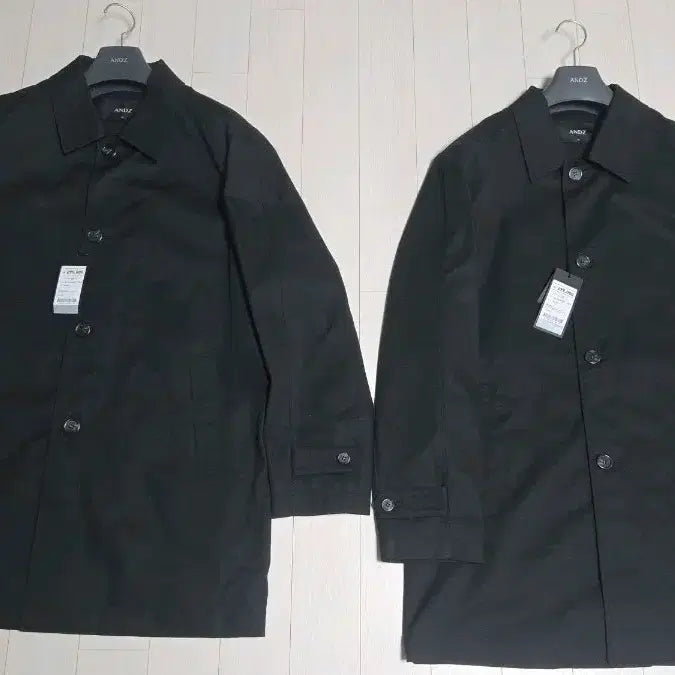[BUNJANG] ANDZ Men's Black Double Trench Coat / (새상품)ANDZ 남성 블랙 더블 트렌치 코트