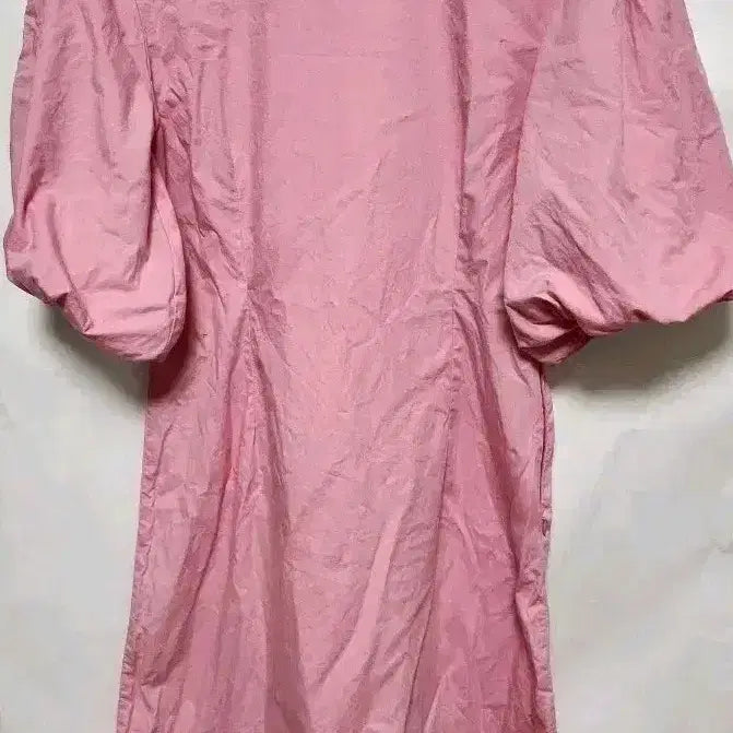 [BUNJANG] Vero Moda Puff Sleeve Midi Dress Pink Size S / 베로모다 퍼프 핑크 원피스 S