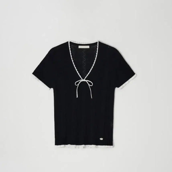 [BUNJANG] Leeds Eyelet Knit Black / Leeds 슈 아일렛 니트 블랙