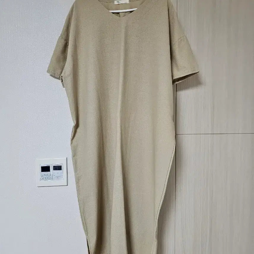 [BUNJANG] Women's V-Neck Linen Dress / 여성 브이넥 린넨 원피스