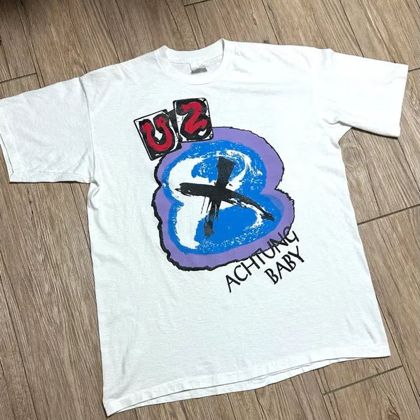 [BUNJANG] 90s U2 Achtung Baby T-Shirt XL / 90s U2 Achtung Baby 티셔츠 XL
