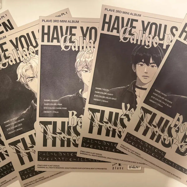 [BUNJANG] PLAVE Euplus Everyday Gap Poster + Magazine Bundle Set / [개봉 일괄] 플레이브 유플러스 일상의틈 포스터 + 잡지 3부