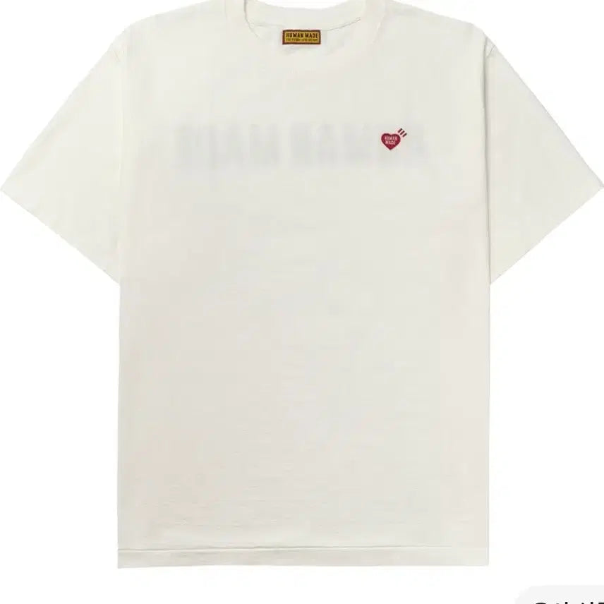 [BUNJANG] Human Made Heart Logo T-Shirt White / 휴먼 메이드 하트 로고 티셔츠 화이트