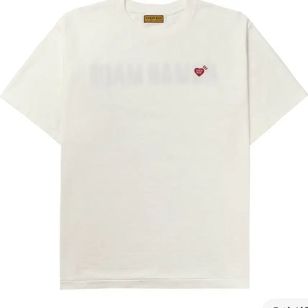 [BUNJANG] Human Made Heart Logo T-Shirt White / 휴먼 메이드 하트 로고 티셔츠 화이트