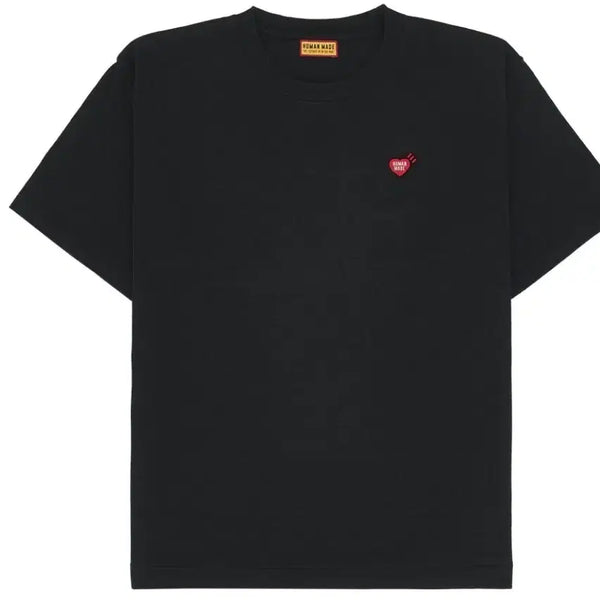 [BUNJANG] Human Made Heart Logo T-Shirt Black / 휴먼 메이드 하트 로고 티셔츠 블랙