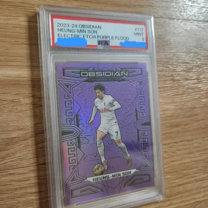 [BUNJANG] 23-24 Panini Obsidian Tottenham Hotspur Son Heung-min PSA 9 Purple Flood Edition Soccer Card / 23-24파니니 옵시디언 25한정 토트넘 손흥민 psa9 등급축구카드