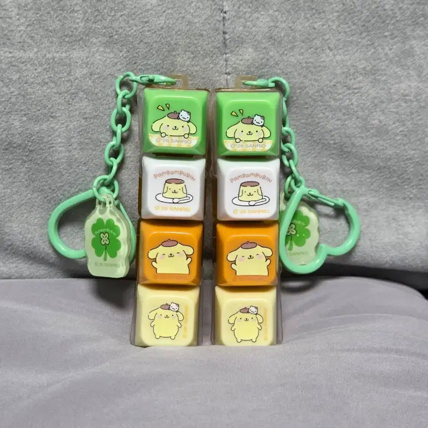 [BUNJANG] Sanrio Characters Relax Keycap Keyring (Cinnamoroll) / 산리오 캐릭터즈 Relax 키캡키링 4구(시나모롤)