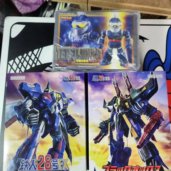 [BUNJANG] ES Gokin Tetsujin 28 FX & Black Ox Model Kits Bundle Set / es합금 철인28호+모데 철인fx+모데 블랙옥스 미개봉 택포 30만